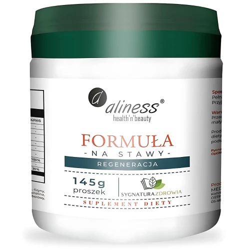 Aliness - Formuła na stawy, regeneracja - proszek 145 g Aliness - Formuła na stawy, regeneracja - proszek 145 g